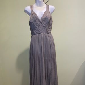 JCREW long silk chiffon dress